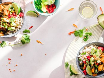 photo of vegetable salad in bowls