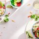 photo of vegetable salad in bowls